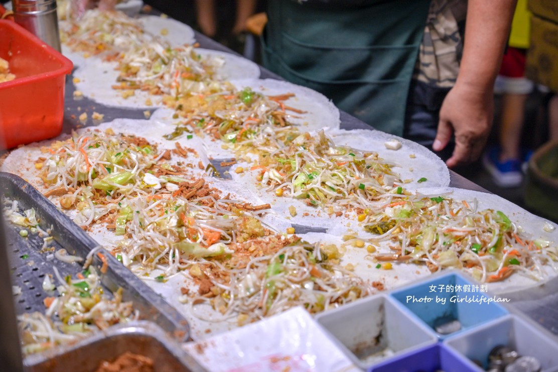 旱溪夜市酥皮春捲｜一周只賣一天人氣銅板美食(菜單) @女子的休假計劃