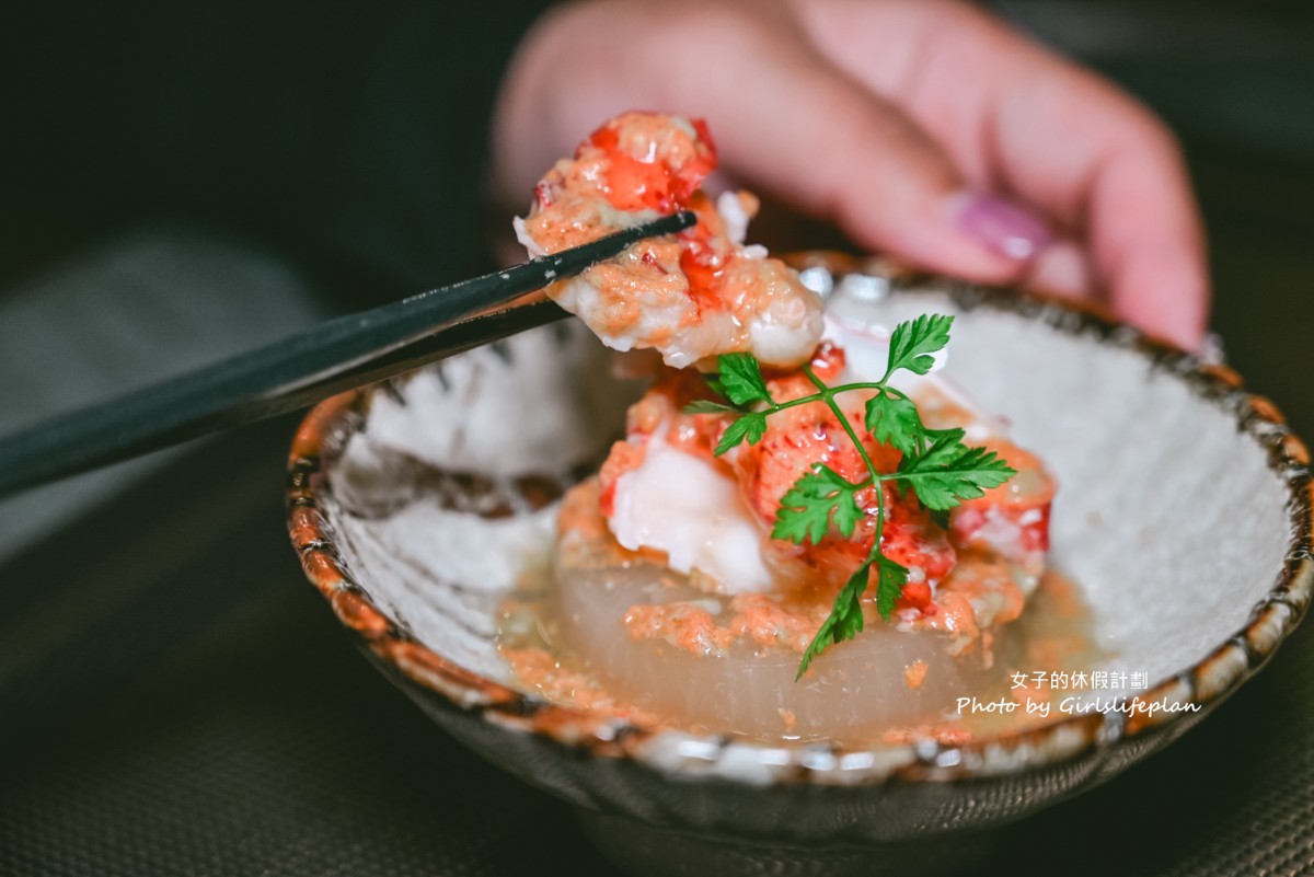 賞鮨手作料理店｜基隆無菜單1580元有龍蝦、干貝、日本和牛等(菜單) @女子的休假計劃