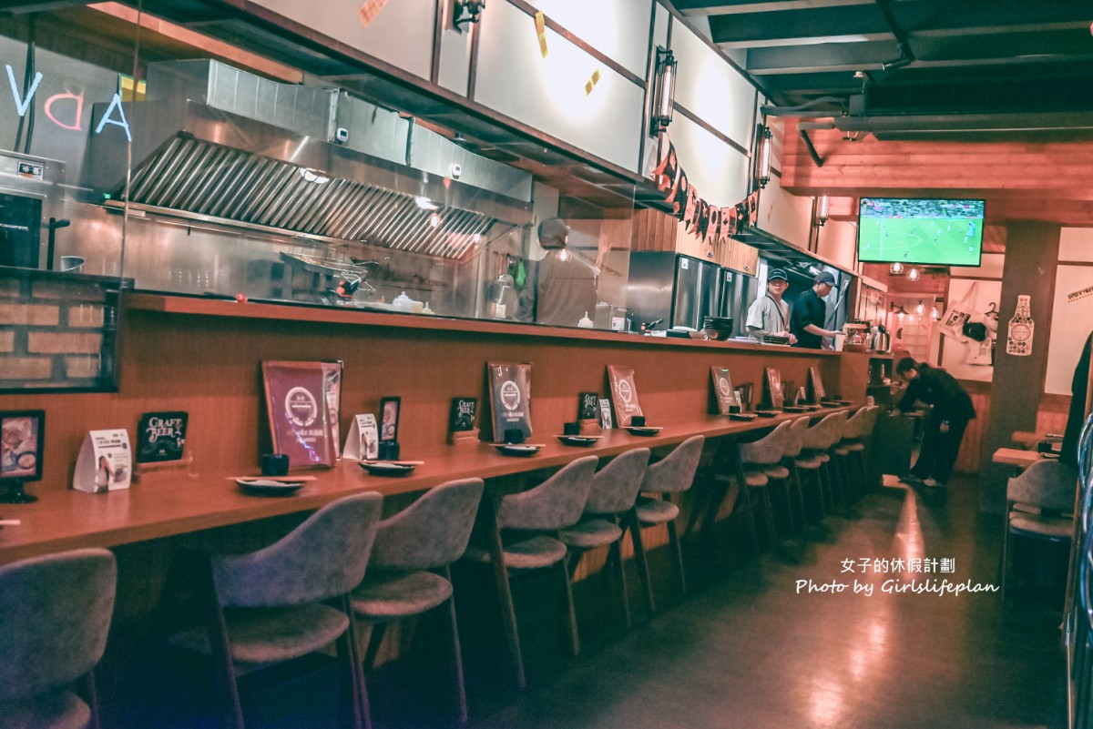 ABV日式居酒館林口長庚店｜全台唯一稻草燒刺身等日式料理，結合300款世界精釀酒(菜單) @女子的休假計劃