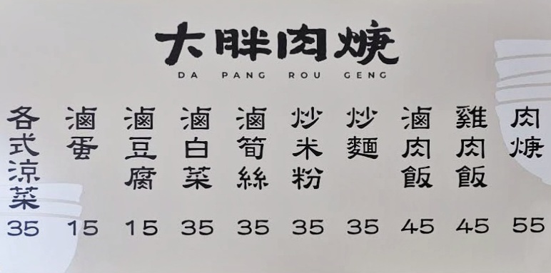大胖肉焿莒光店｜古早味小吃免費加羹湯(菜單) @女子的休假計劃