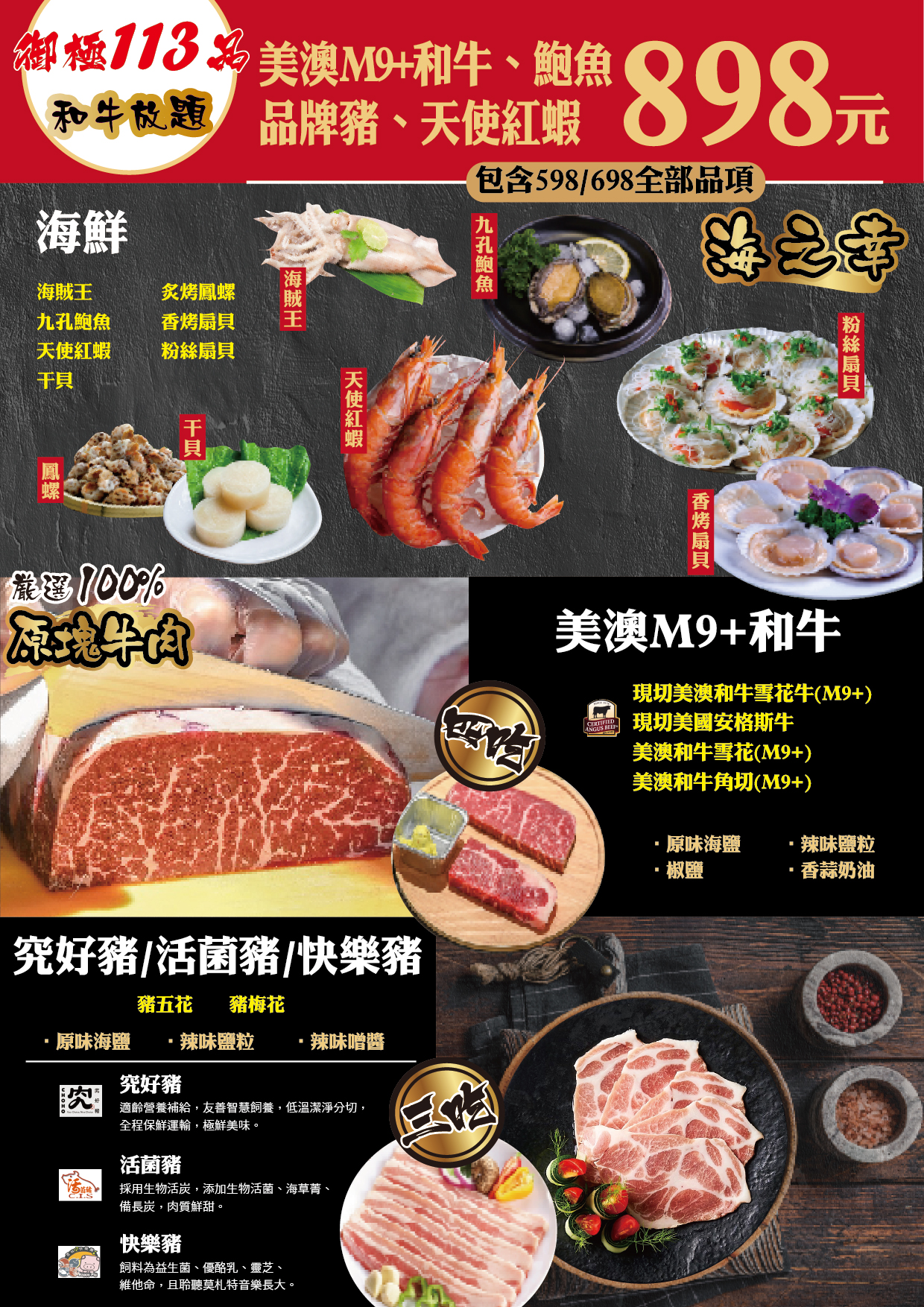 饗燒肉亭｜桃園中壢燒肉、自助區吃到飽，最頂和牛放題(菜單) @女子的休假計劃