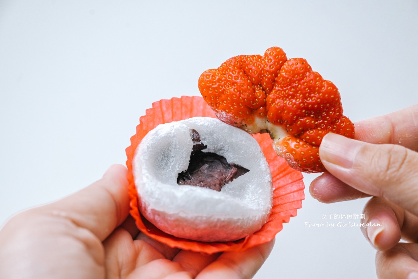 不老客家傳統麻糬|季節限定40元草莓大福(外帶) @女子的休假計劃 不老客家傳統麻糬|季節限定40元草莓大福(外帶) @女子的休假計劃