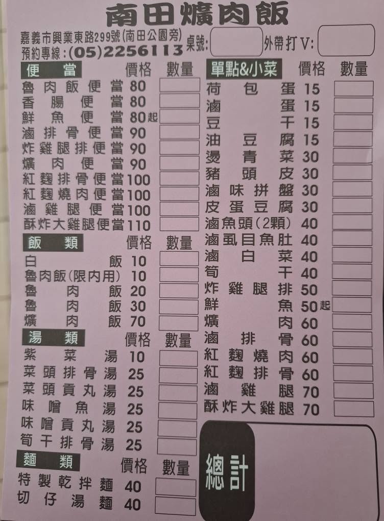 南田爌肉飯｜10元魯肉飯，紅茶免費喝(菜單) @女子的休假計劃