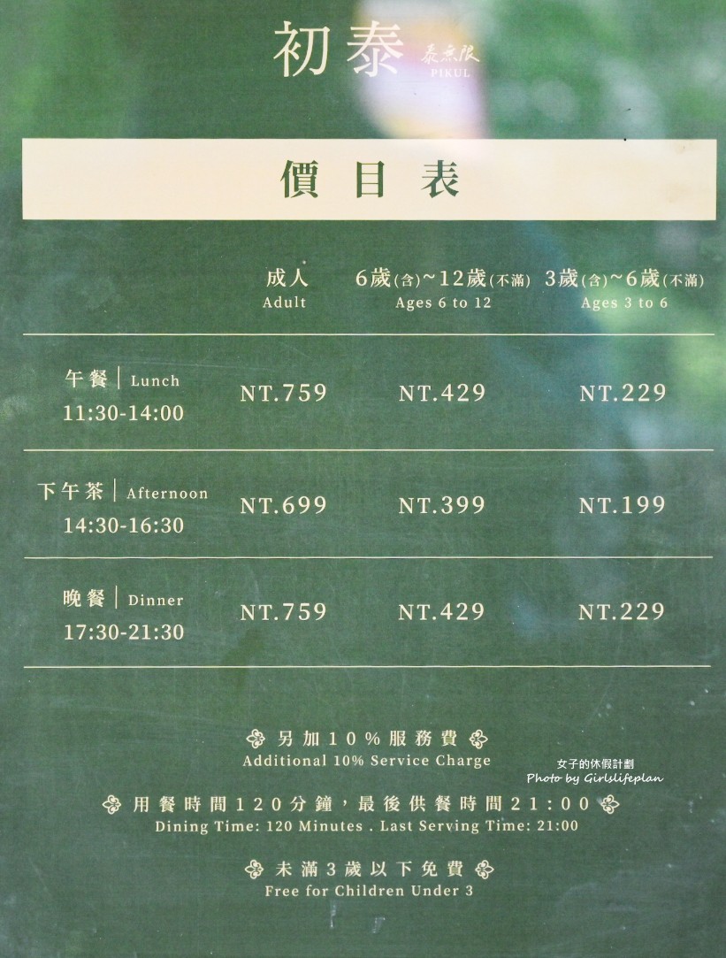 初泰泰無限｜新板傑仕堡門市，板橋豪華泰式自助吧吃到飽(菜單) @女子的休假計劃